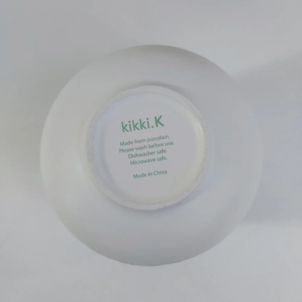 Kikki K desktop Planter Porcelain Succulent Cacti Blue‎ Green